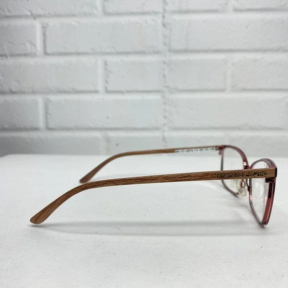 Michael Kors MK-HT-0074-14 Eyeglasses 55-15-140‎ Maroon Metal and Wood H2506 - Picture 5 of 7